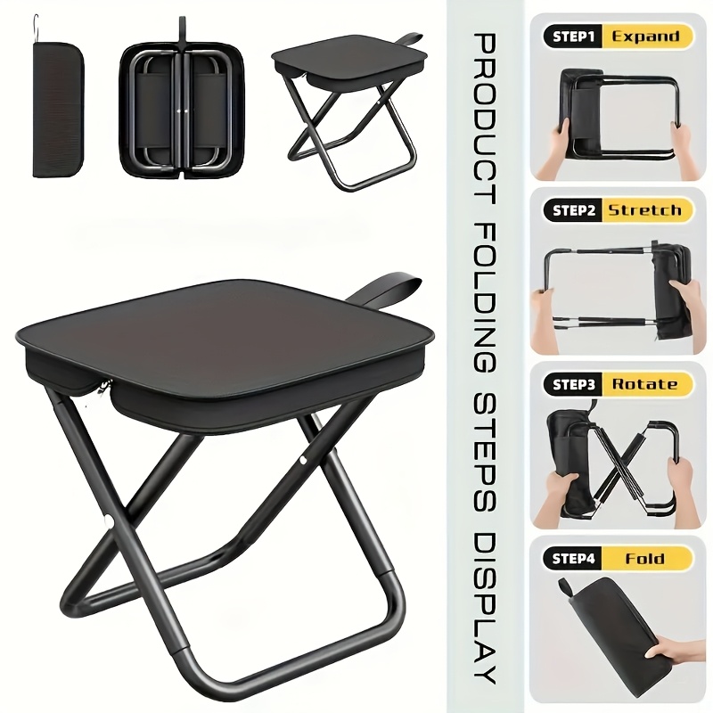 Outdoor Hunting Chair - Cadeira de camping dobrável compacta e