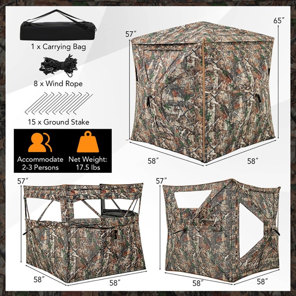 Hunting & Outdoor As - Abrigo de Caça Desmontável 5 em