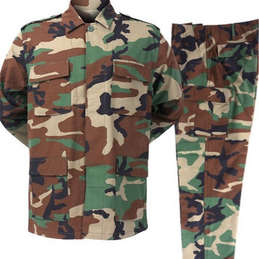 Hunting & Outdoor As - Conjunto Tático Masculino BDU Camuflado de