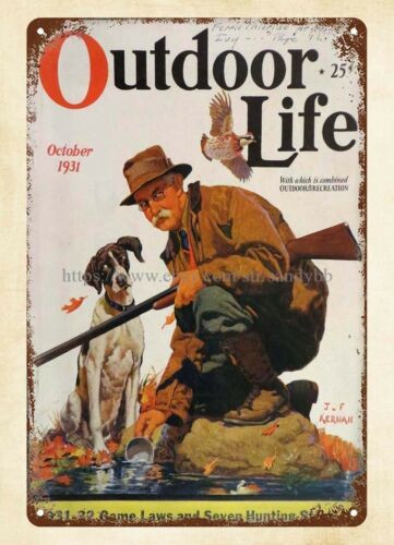 Hunting Dog Outdoor - Interior da casa 1931, capa da
