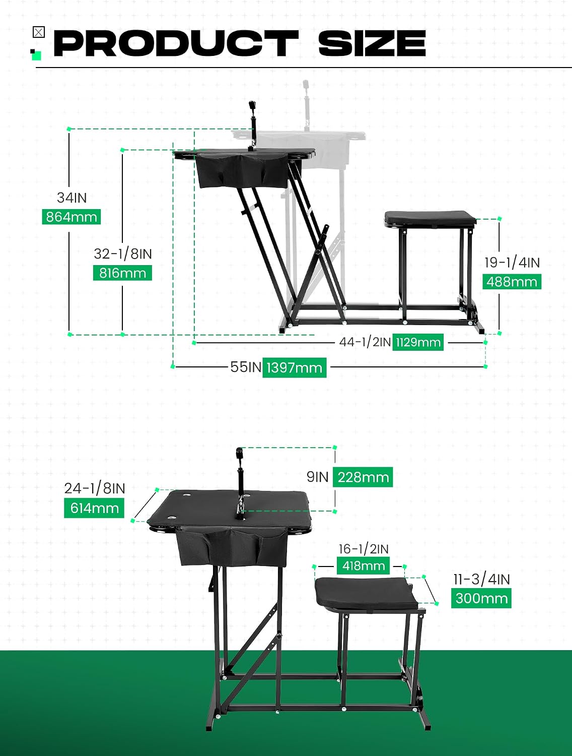 Banco de Tiro Dobrável com Ass - Outdoor Hunting Table avaliação e preço