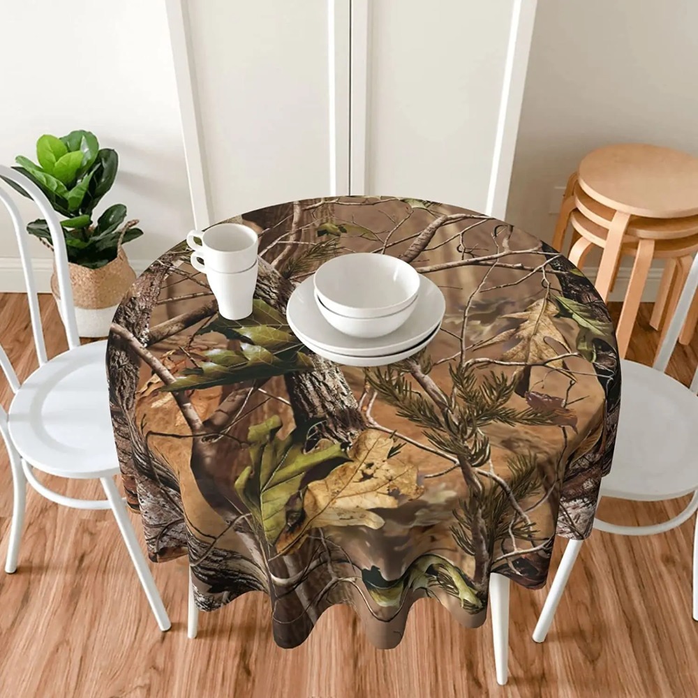 Toalha de mesa redonda camufla - Outdoor Hunting Table avaliação e preço