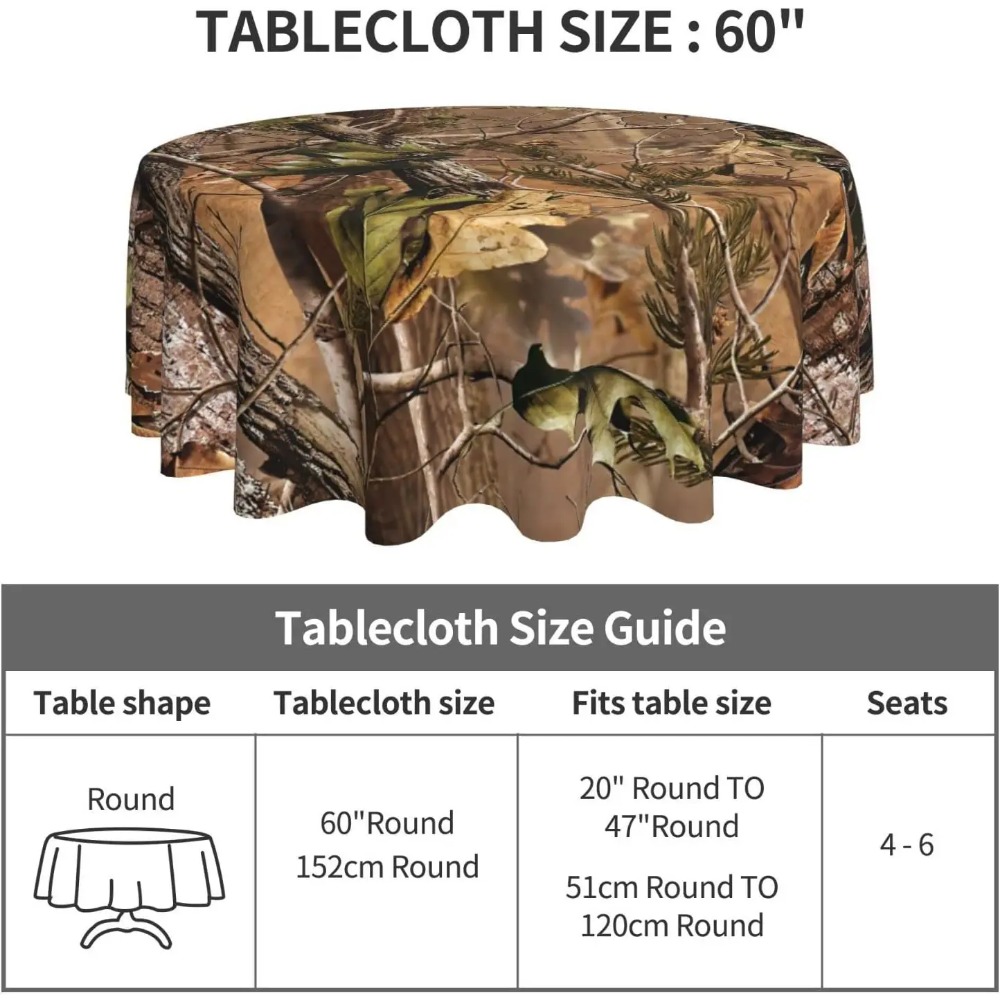 Toalha de mesa redonda camufla - Outdoor Hunting Table avaliação e preço